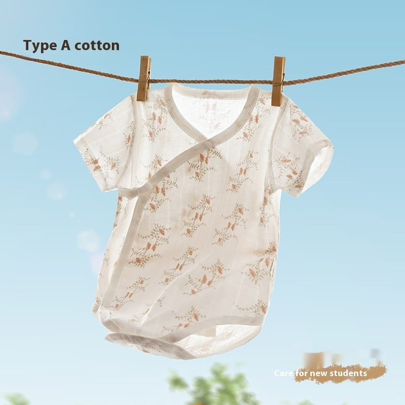 Class A Pure Cotton Newborn Clothes Thin Air Conditioning Room Clothes - Coolest Cotton Outfits for Tiny