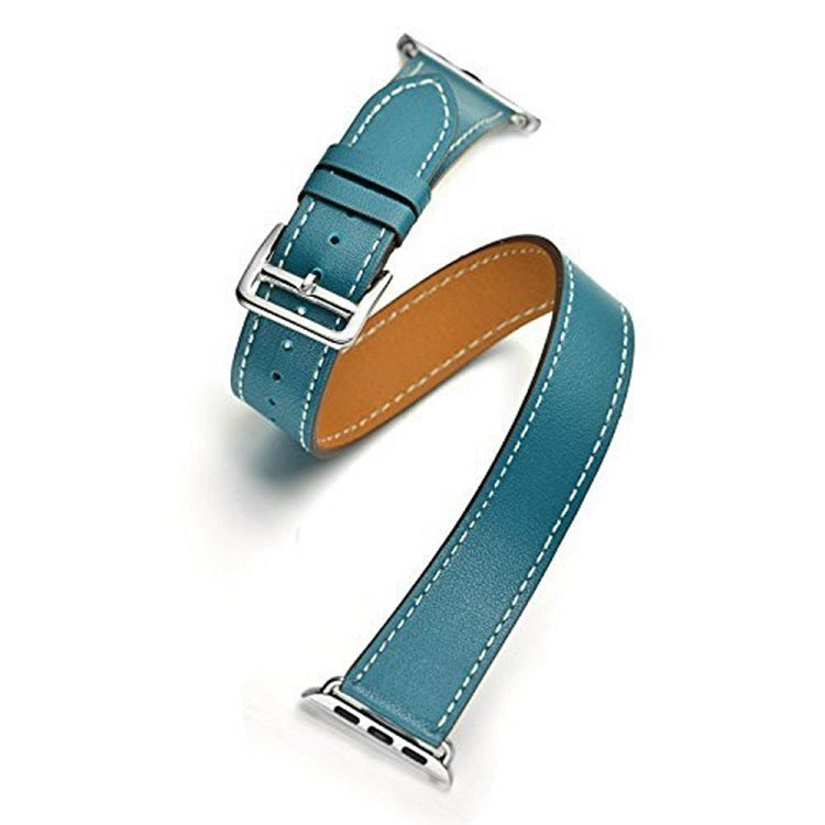 Classic Double Tour Strap Leather - Classic Double Tour Strap Leather in Sky Blue