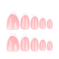 Classic French White Nail Stickers with Edge Patch and Wearing Kit - classic french white edge patch