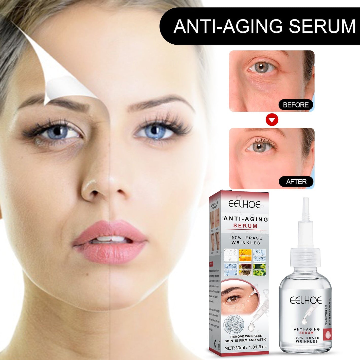 Hyaluronic Acid and Ceramide Facial Serum to Help Cleanse Skin - Wrinkles Beware Like Never Before cleanse facial skin