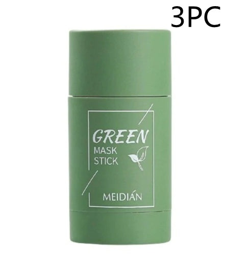 Cleansing Green Tea Mask Clay Stick Oil Control Anti-Acne Whitening Seaweed Mask Skin Care - Cleansing Green Tea Mask: