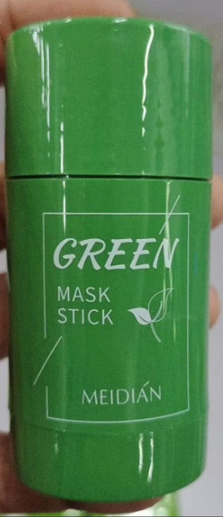 Cleansing Green Tea Mask Clay Stick Oil Control Anti-Acne Whitening Seaweed Mask Skin Care - Cleansing Green Tea Mask: