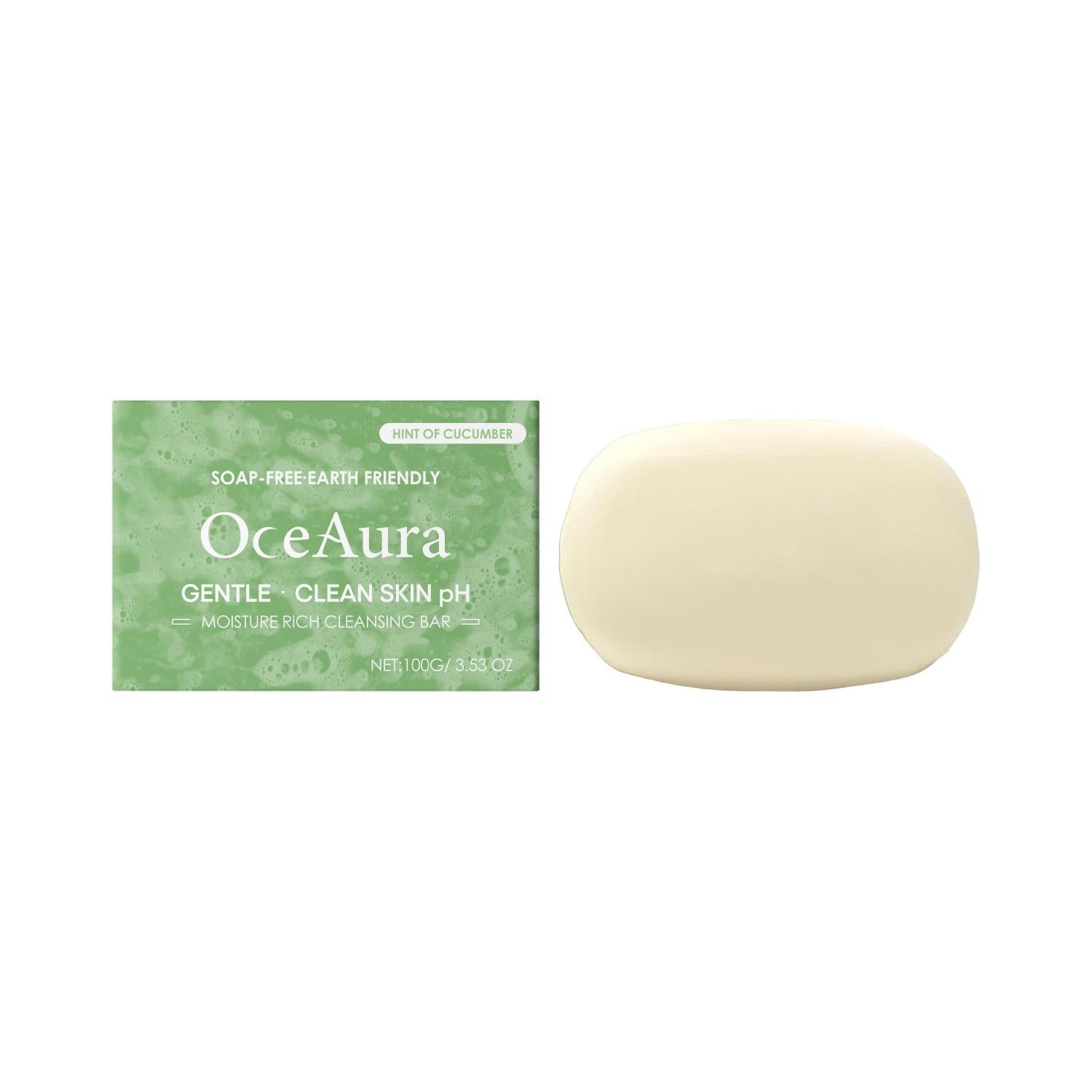Cleansing Soap with Cucumber Extract and Coconut for Gentle Skin Care - cleansing soap