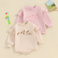 Clothes For Babies Alphabet Embroidery Jumpsuit Long Sleeve Romper - Baby Long Sleeve Alphabet Embroidery Jumpsuit