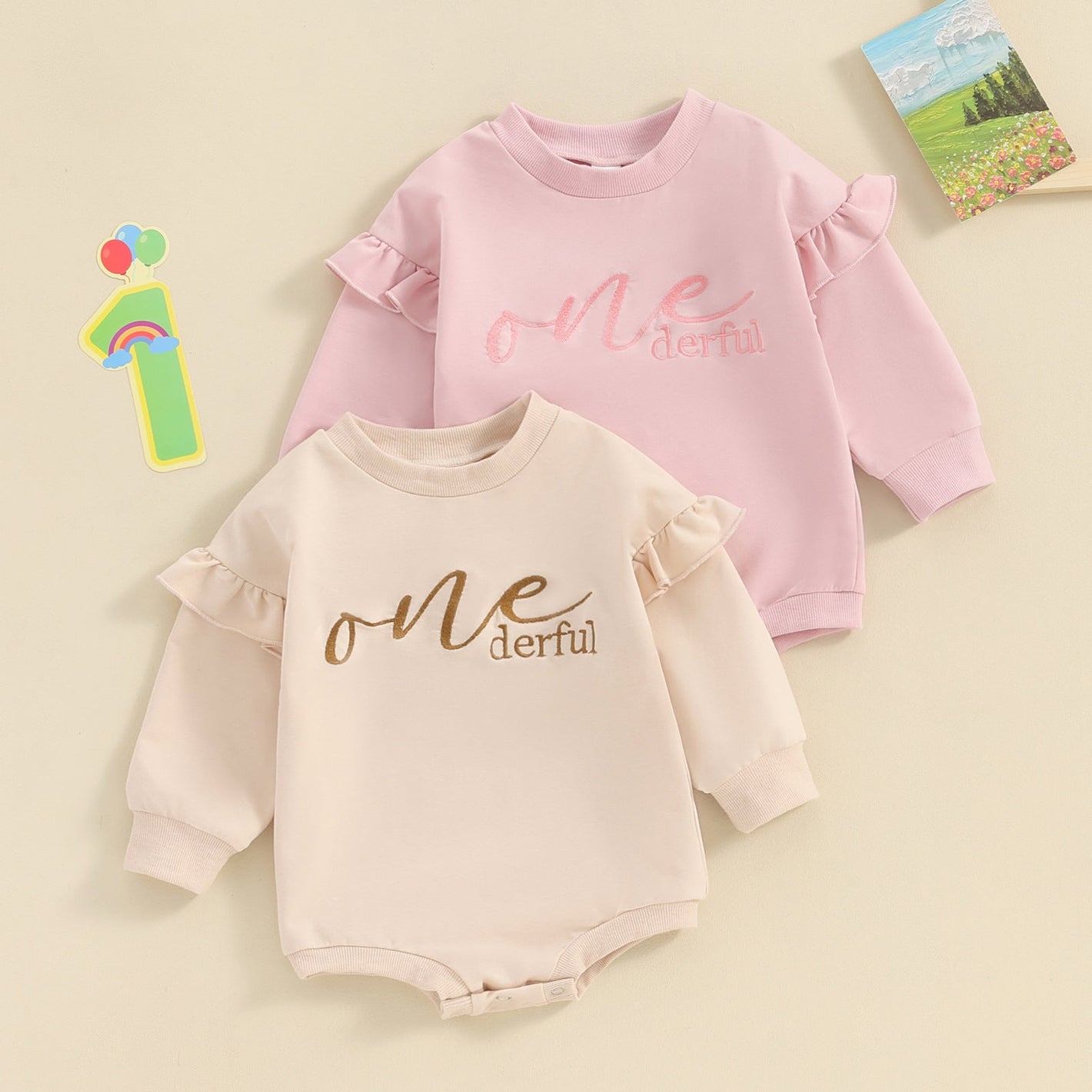 Clothes For Babies Alphabet Embroidery Jumpsuit Long Sleeve Romper - Baby Long Sleeve Alphabet Embroidery Jumpsuit