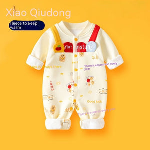 Babies Autumn Cotton Thickening Wear for United States CHF Comfort - Clothes For Winter Rompers united states chf