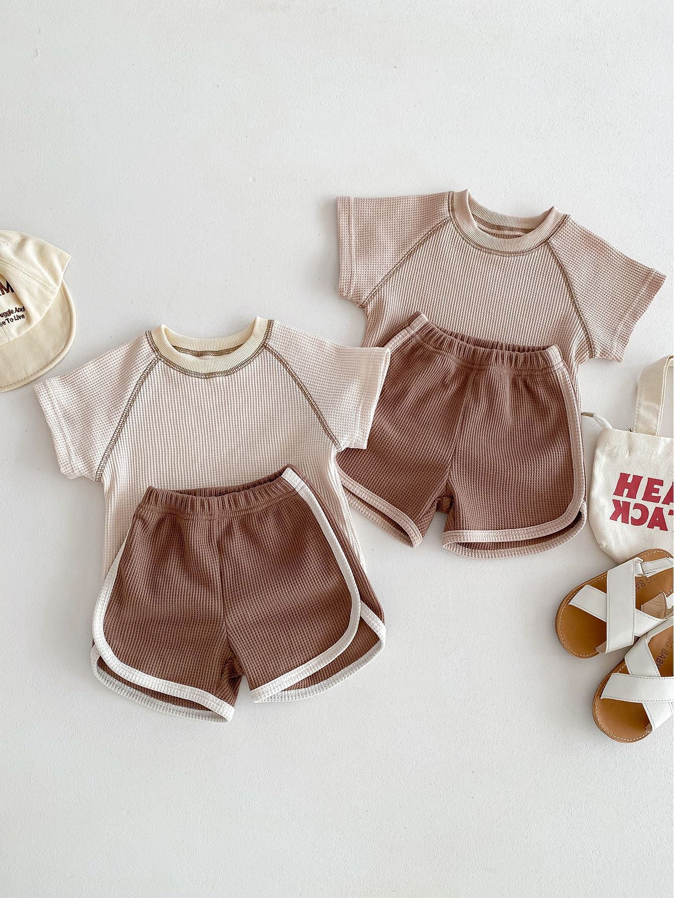 Clothes For Babies Summer Unisex Baby Short Sleeve Outfit Top Shorts - Unisex Baby Outfit with Short Sleeve Fun in Sun