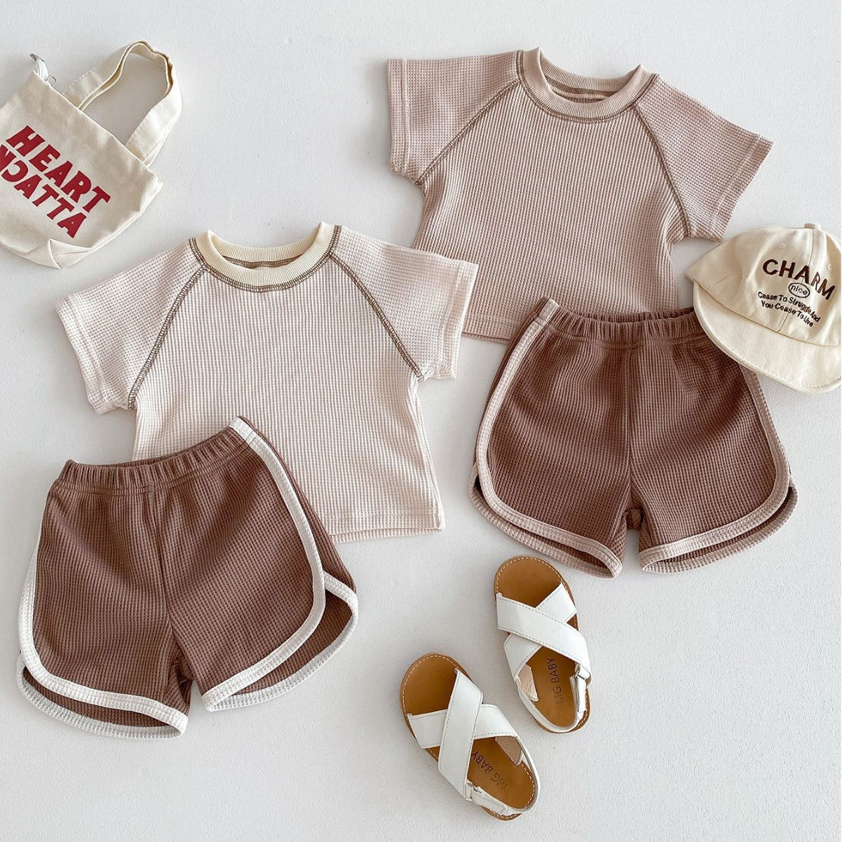 Clothes For Babies Summer Unisex Baby Short Sleeve Outfit Top Shorts - Unisex Baby Outfit with Short Sleeve Fun in Sun