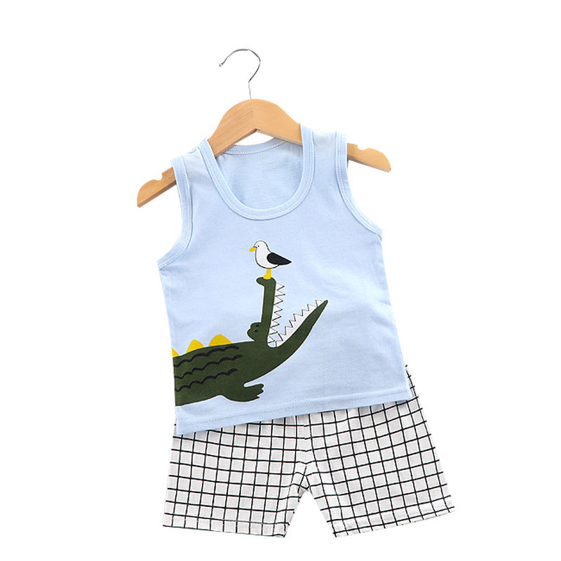 Clothes For Babies Suspenders Cotton Sleeveless Two-piece Suit - Baby Suspenders That Say I’m Stylish and Adorable