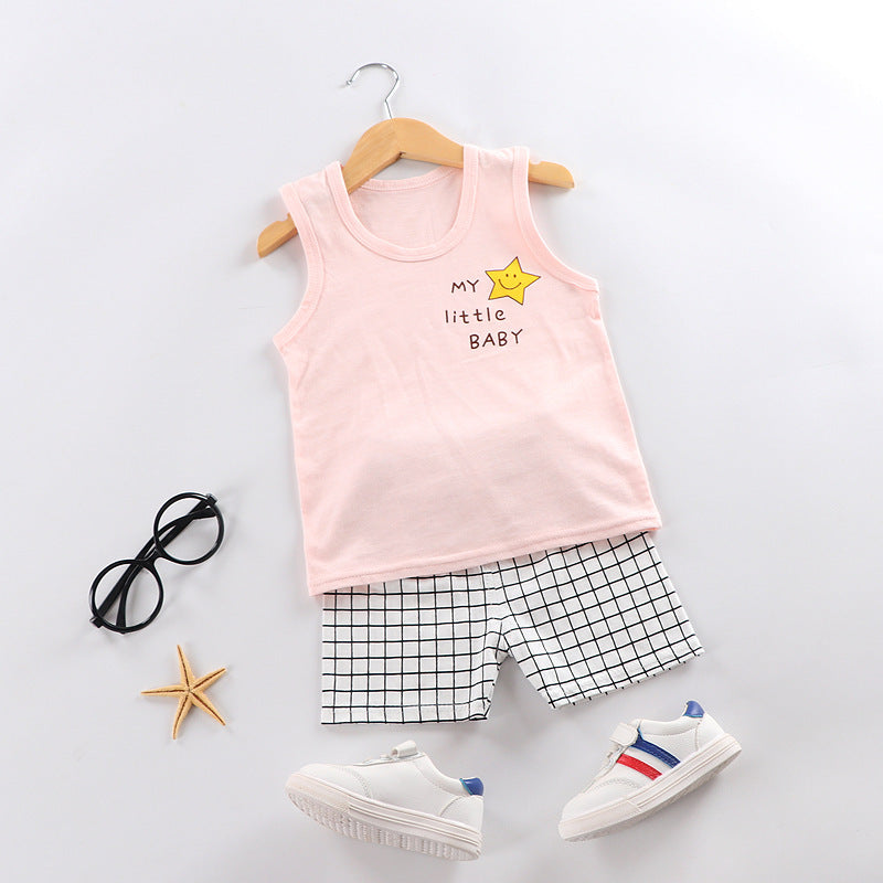 Clothes For Babies Suspenders Cotton Sleeveless Two-piece Suit - Baby Suspenders That Say I’m Stylish and Adorable