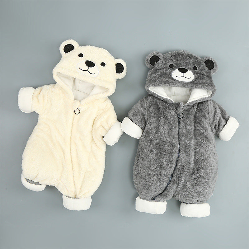 Clothes Plus Cotton Onesies Cotton Clothes Baby Clothes Baby Clothes - Snuggle Your Tiny Human in Arctic Velvet Bear