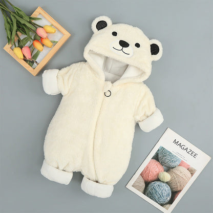 Clothes Plus Cotton Onesies Cotton Clothes Baby Clothes Baby Clothes - Snuggle Your Tiny Human in Arctic Velvet Bear