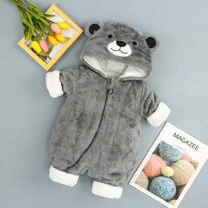 Clothes Plus Cotton Onesies Cotton Clothes Baby Clothes Baby Clothes - Snuggle Your Tiny Human in Arctic Velvet Bear