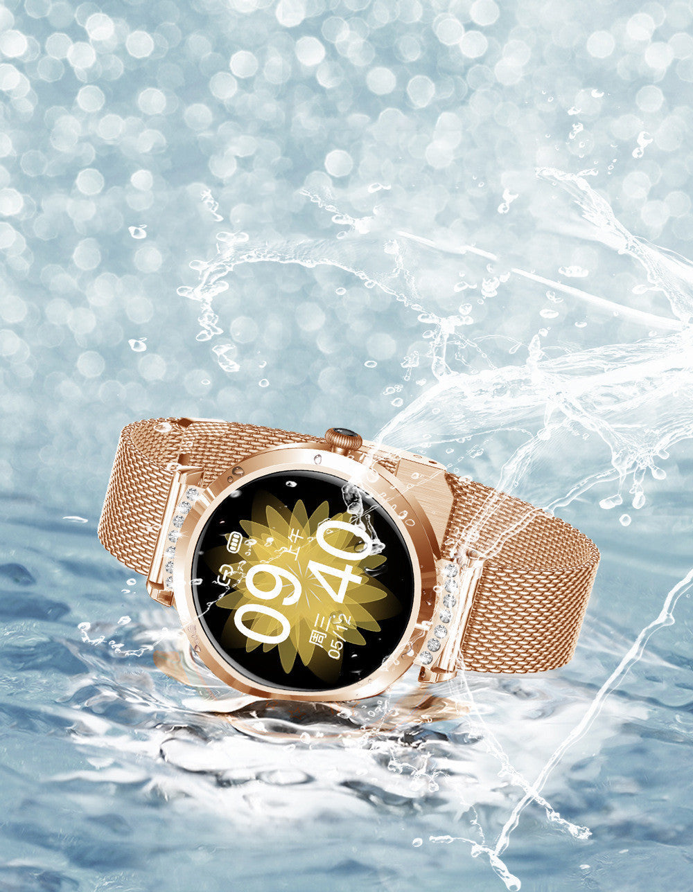 Cloud Dial Smart Watch with Step Counter Health Monitoring and Social Features - Teleplus mode cloud dial smart watch