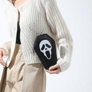 Coffin Bag Fashion with Polyester Lining and Soft PU Upper - for Ghoulishly Chic Coin Storage coffin bag fashion