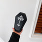 Coffin Bag Fashion with Polyester Lining and Soft PU Upper - for Ghoulishly Chic Coin Storage coffin bag fashion