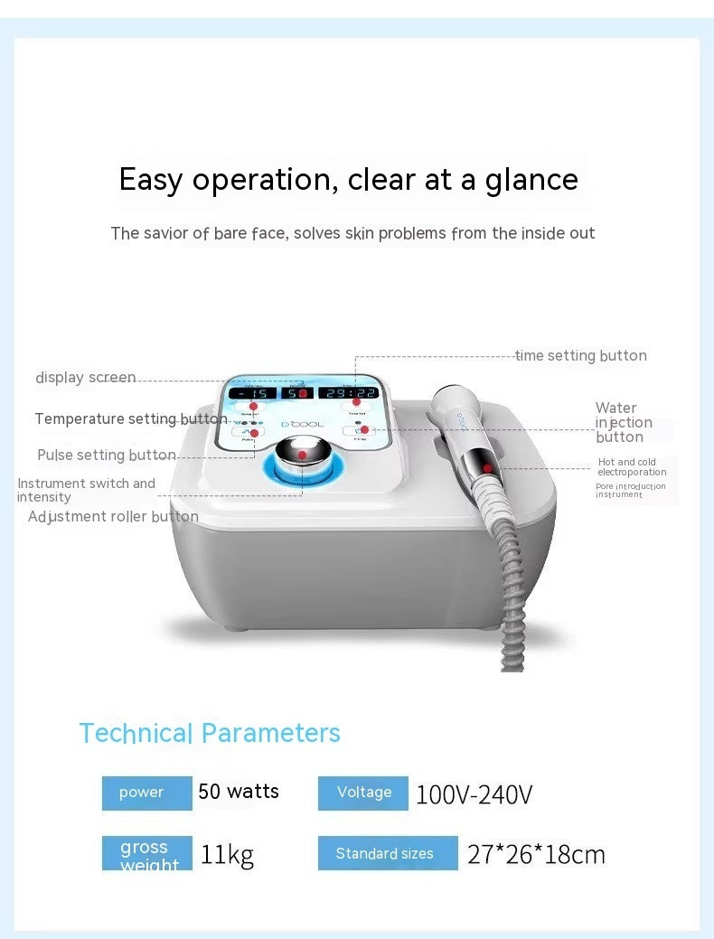 Cold Therapy Device Facial Ion Shrink Pores Ice Guide Ice Compress - Chill Out with the Cold Therapy Device for Shrink