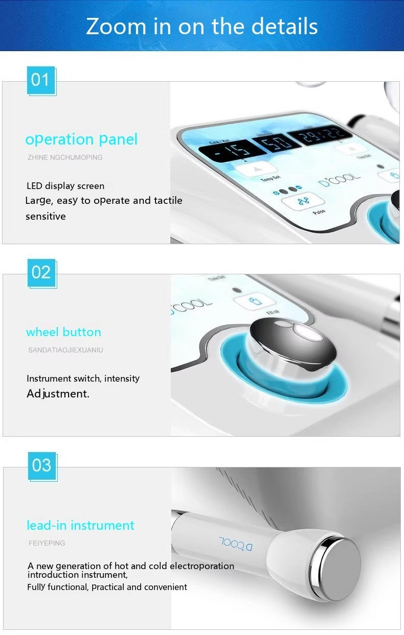 Cold Therapy Device Facial Ion Shrink Pores Ice Guide Ice Compress - Chill Out with the Cold Therapy Device for Shrink