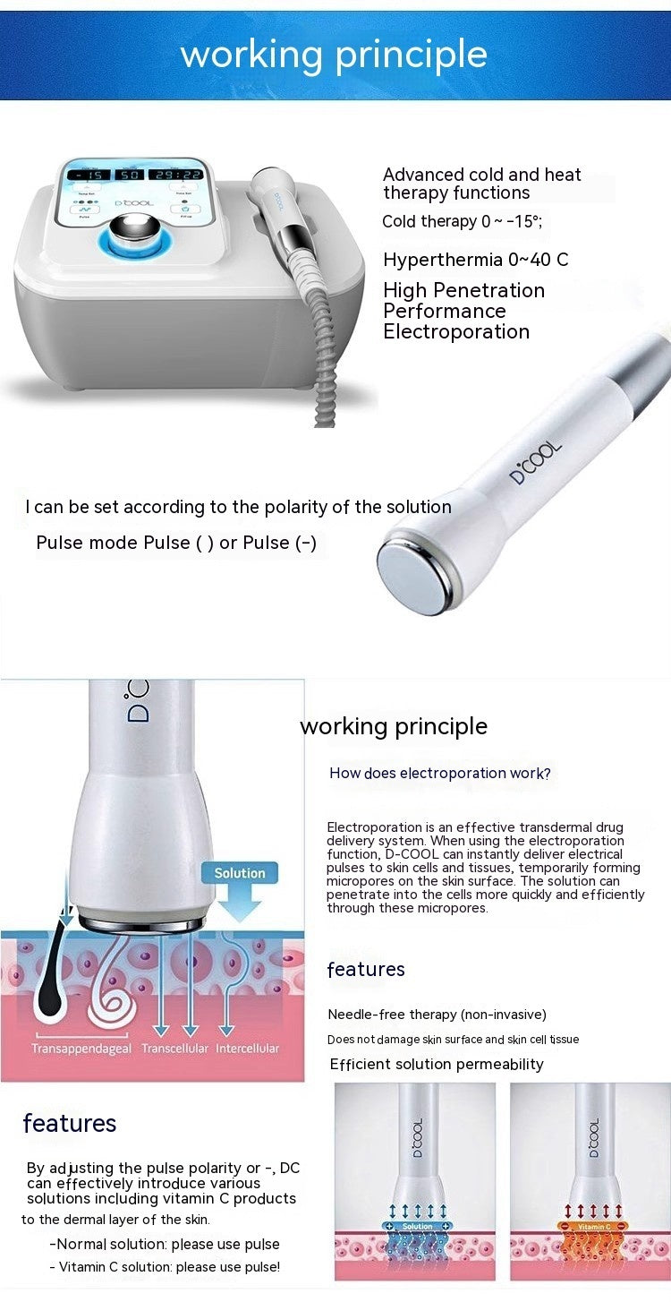 Cold Therapy Device Facial Ion Shrink Pores Ice Guide Ice Compress - Chill Out with the Cold Therapy Device for Shrink