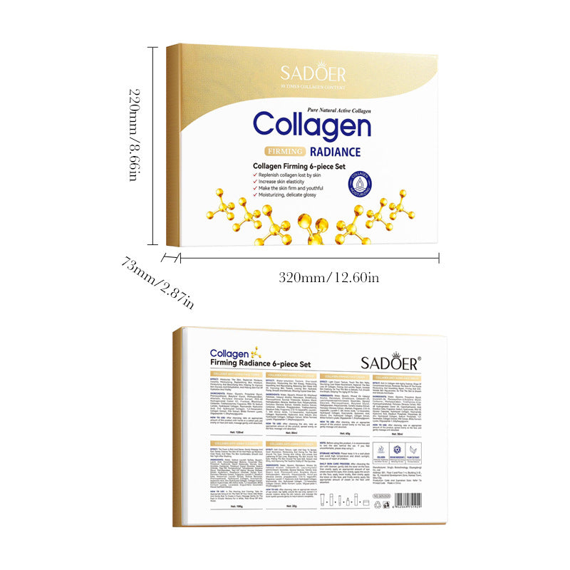 Collagen Facial Care Set for All Skin Types Hydrating Skincare Kit - skin types