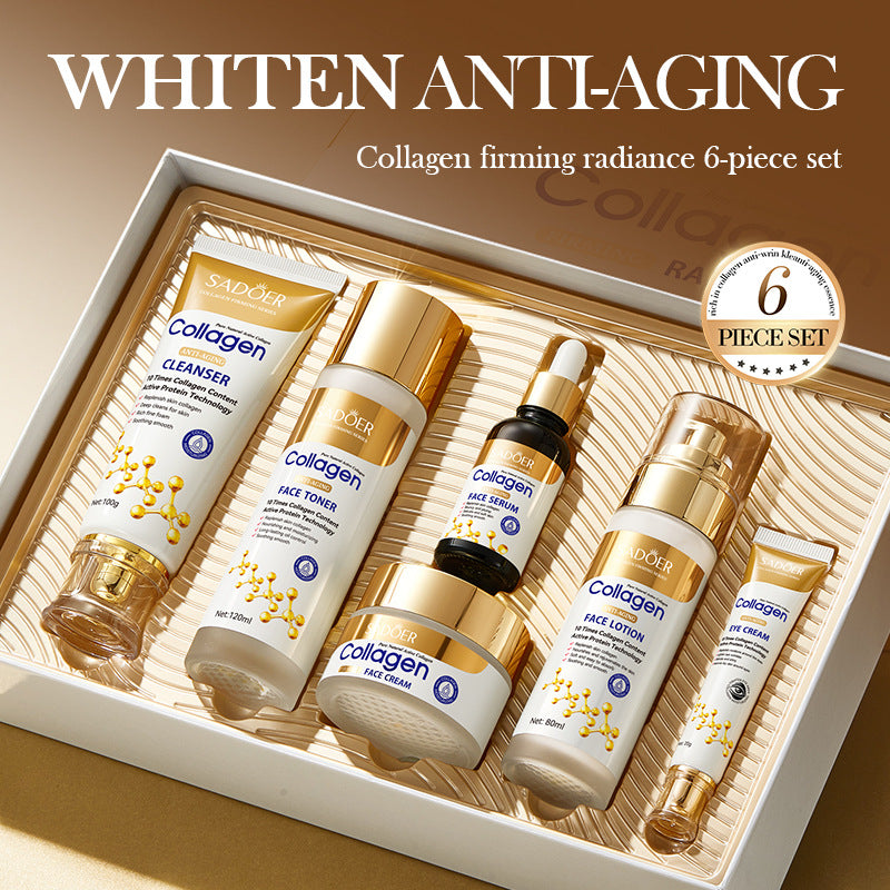 Collagen Facial Care Set for All Skin Types Hydrating Skincare Kit - skin types