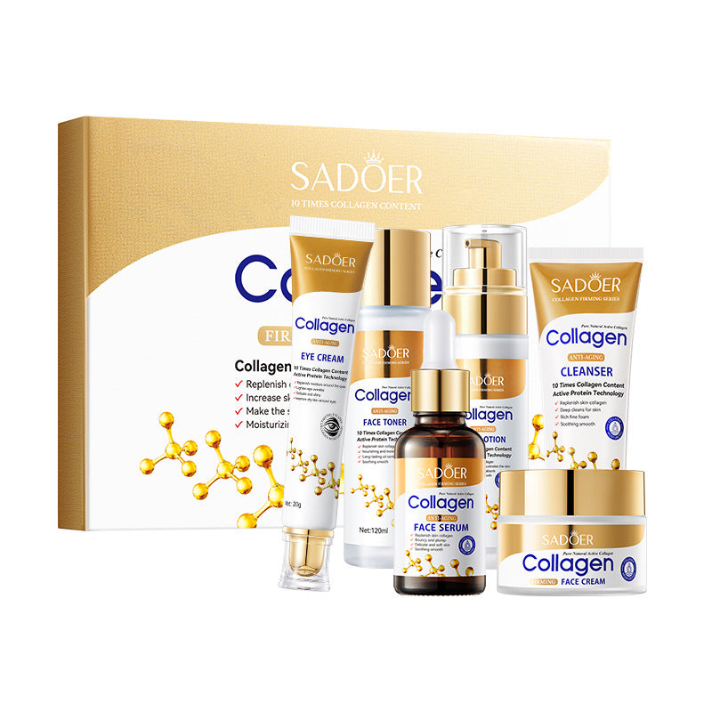 Collagen Facial Care Set for All Skin Types Hydrating Skincare Kit - skin types