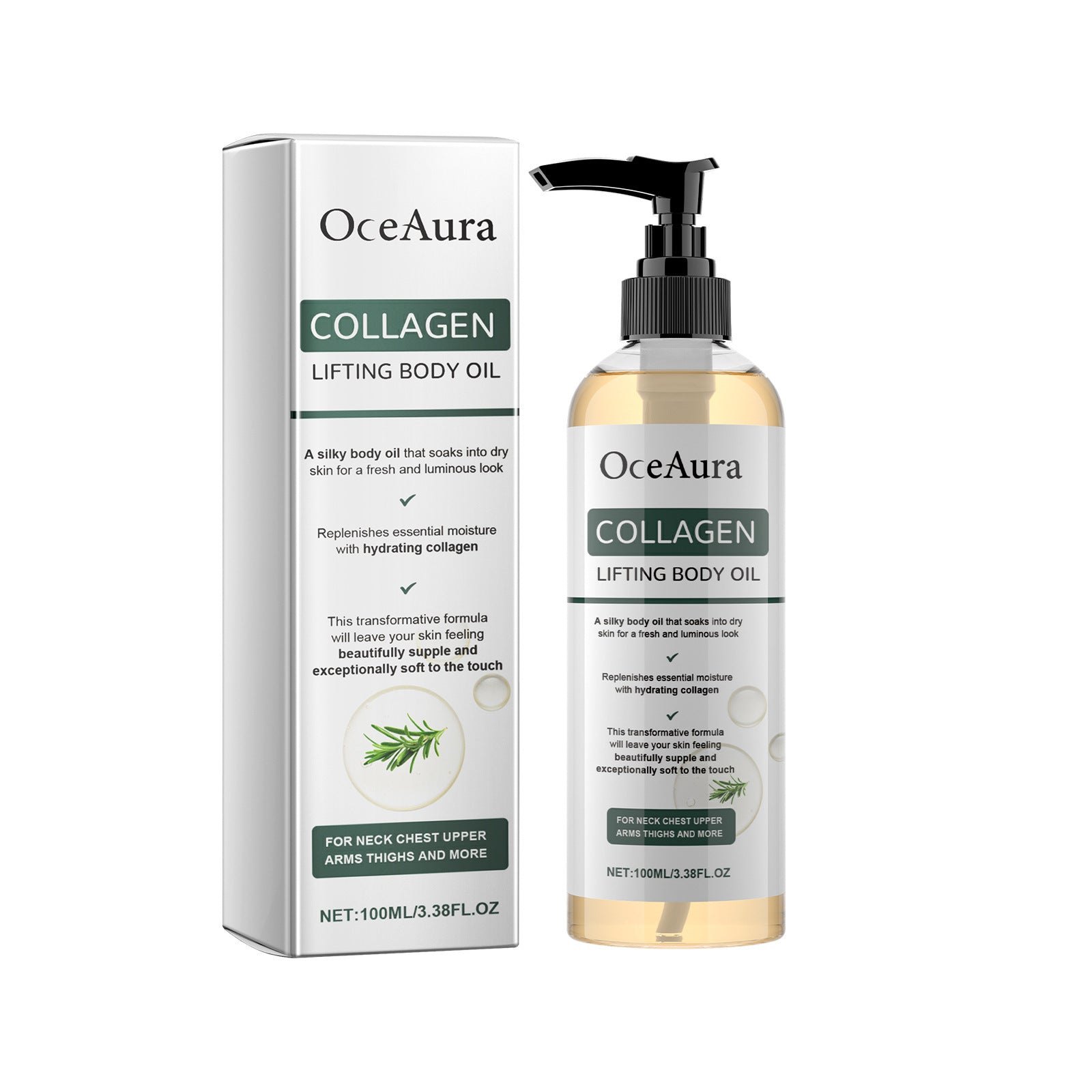 Collagen Firming Body Oil for Smooth Hydrated Skin 100 ml - body oil collagen firming care product