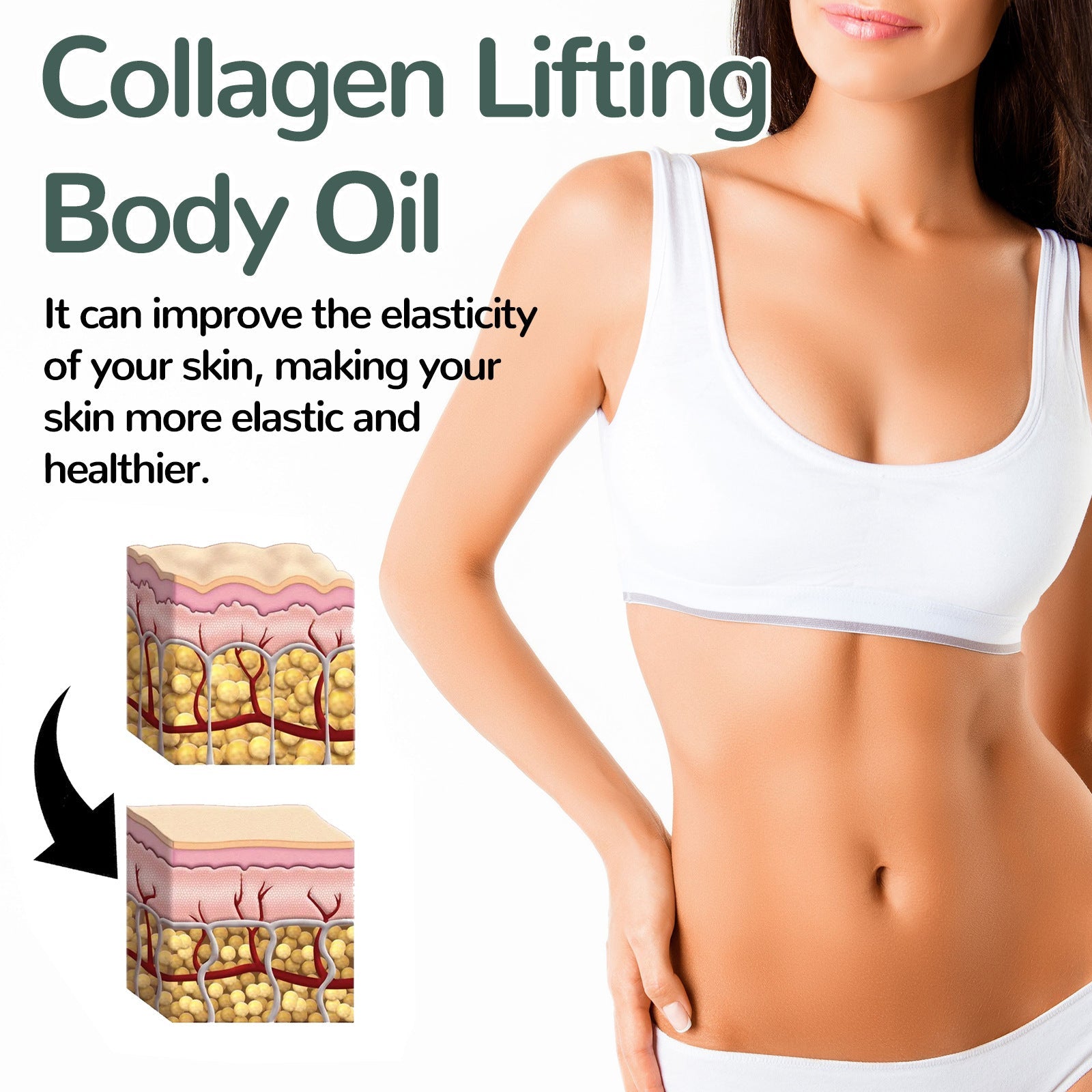 Collagen Firming Body Oil for Smooth Hydrated Skin 100 ml - body oil collagen firming care product