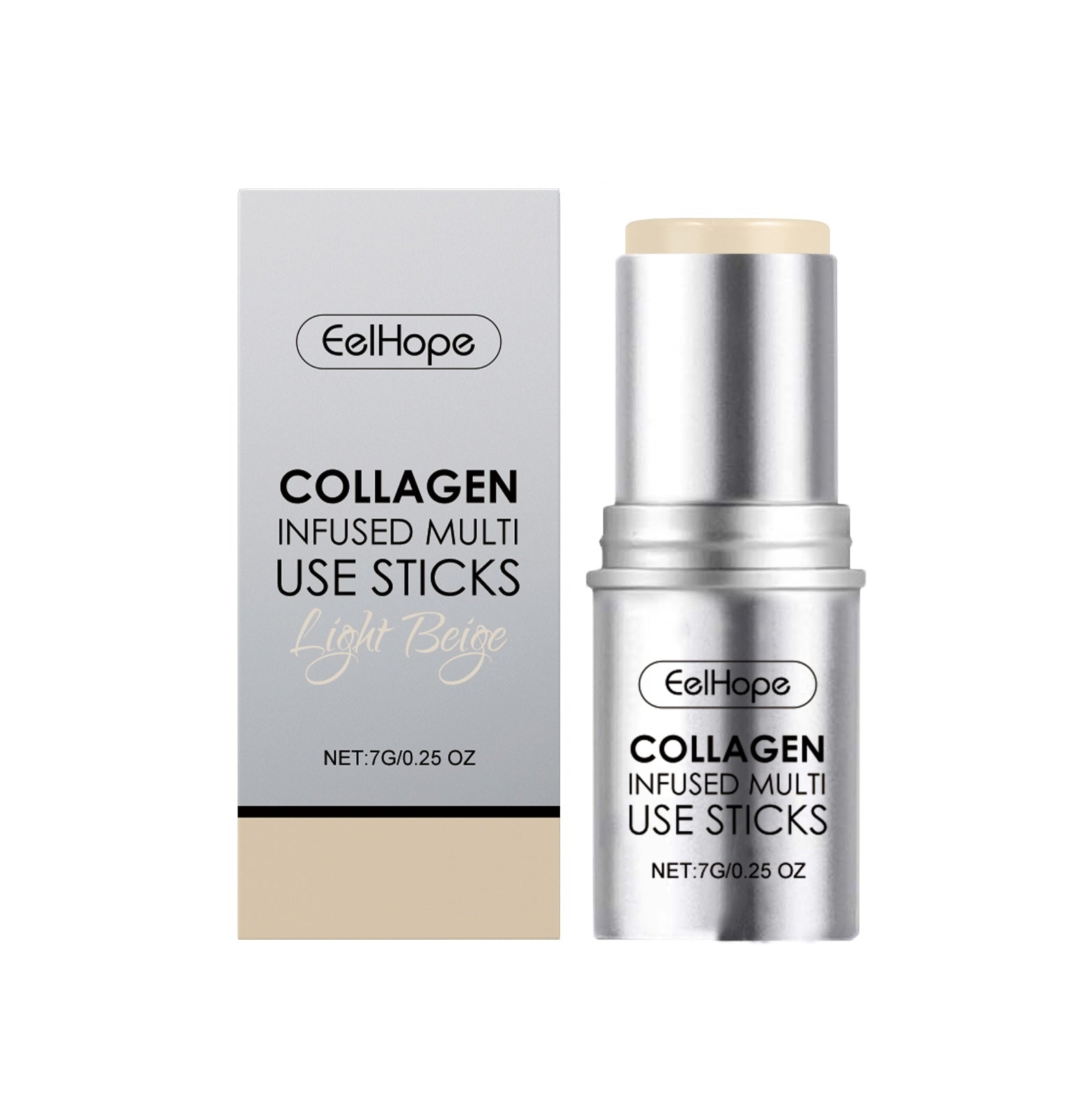 Collagen Makeup Stick with Glycerin Hyaluronic Acid and Mica - Teleplus collagen makeup stick