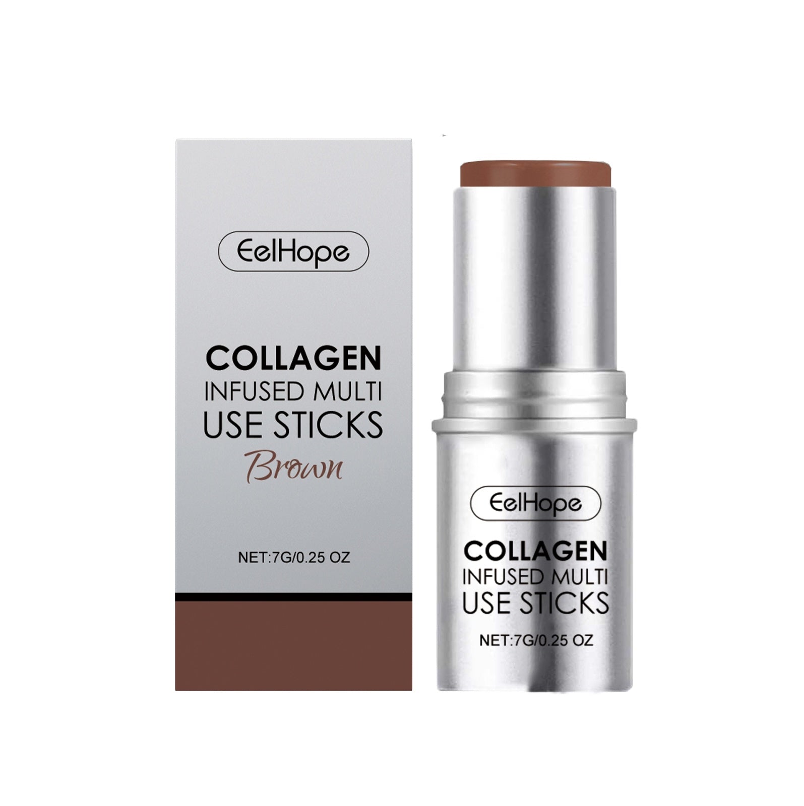 Collagen Makeup Stick with Glycerin Hyaluronic Acid and Mica - Teleplus collagen makeup stick