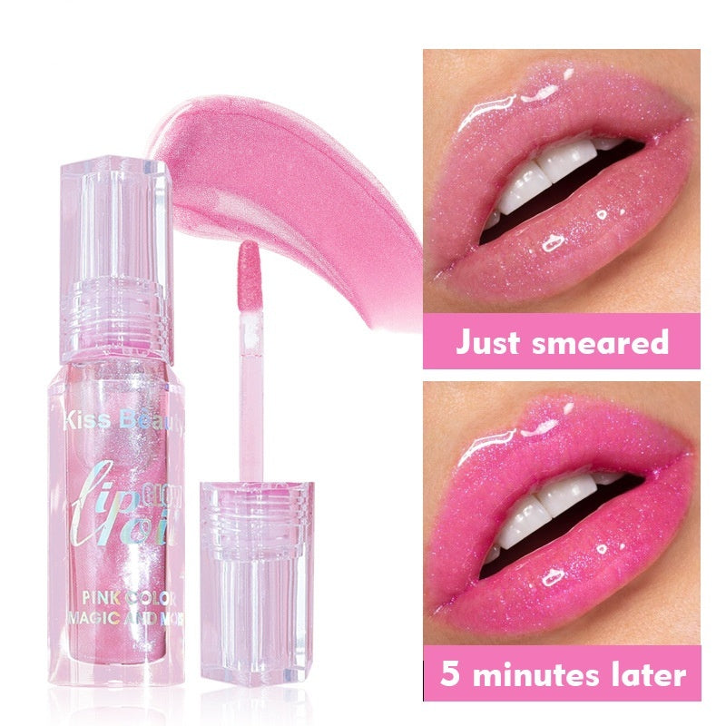 Color Changing Lip Gloss with Temperature-Responsive Moisturizing and Repair - Teleplus color changing lip gloss repair