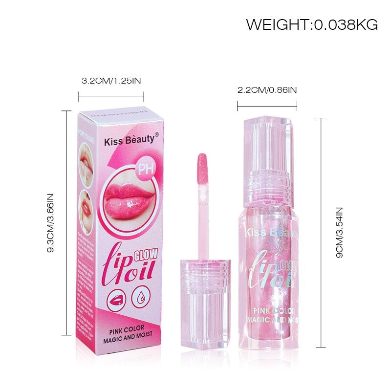 Color Changing Lip Gloss with Temperature-Responsive Moisturizing and Repair - Teleplus color changing lip gloss repair