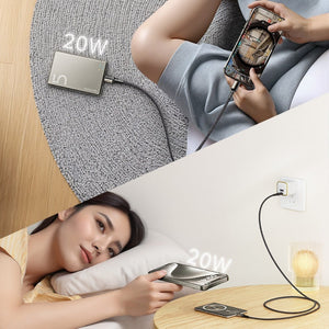 Color Changing Titanium Shell Magnetic Mobile Power Supply - with color changing titanium magnetic mobile power shell