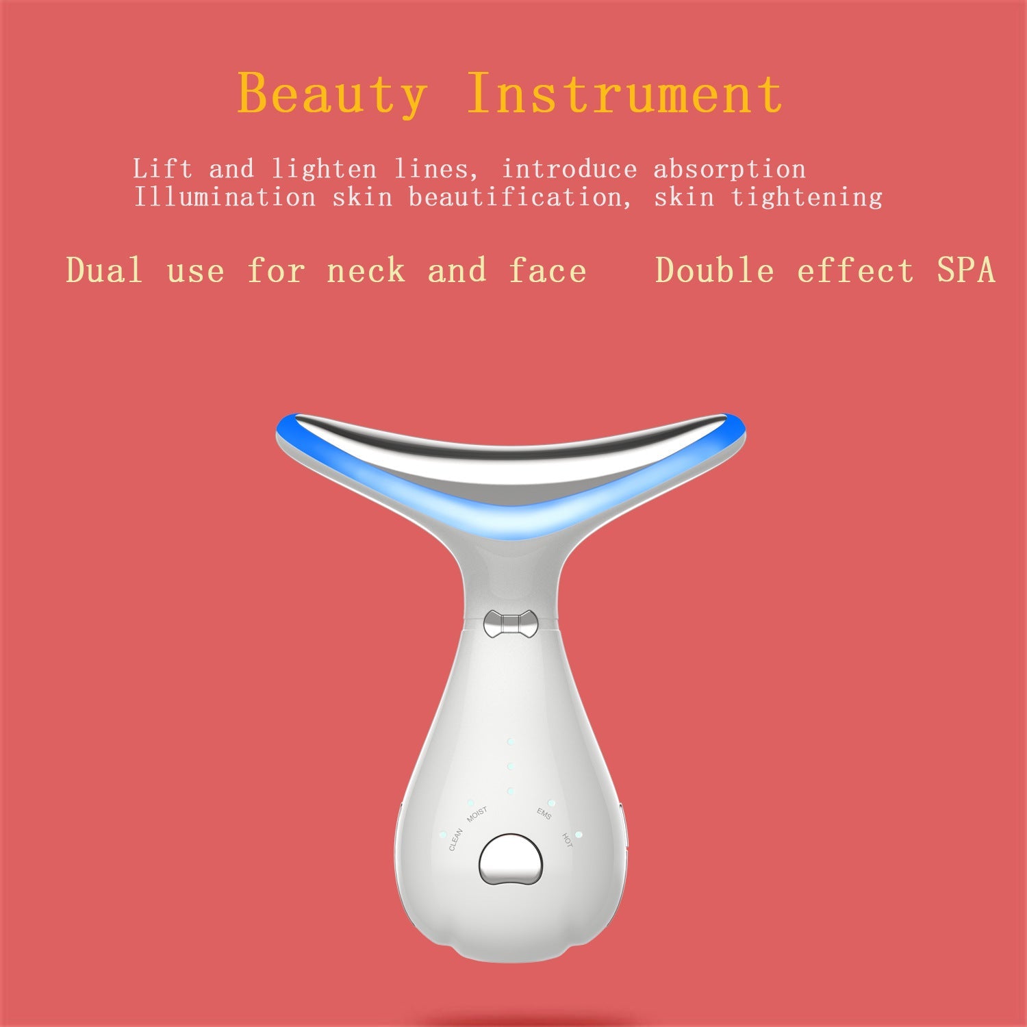 Color Light Neck Beauty Instrument Neck Massage Beauty Instrument - Brighten Your Neck Game with Light Neck Beauty