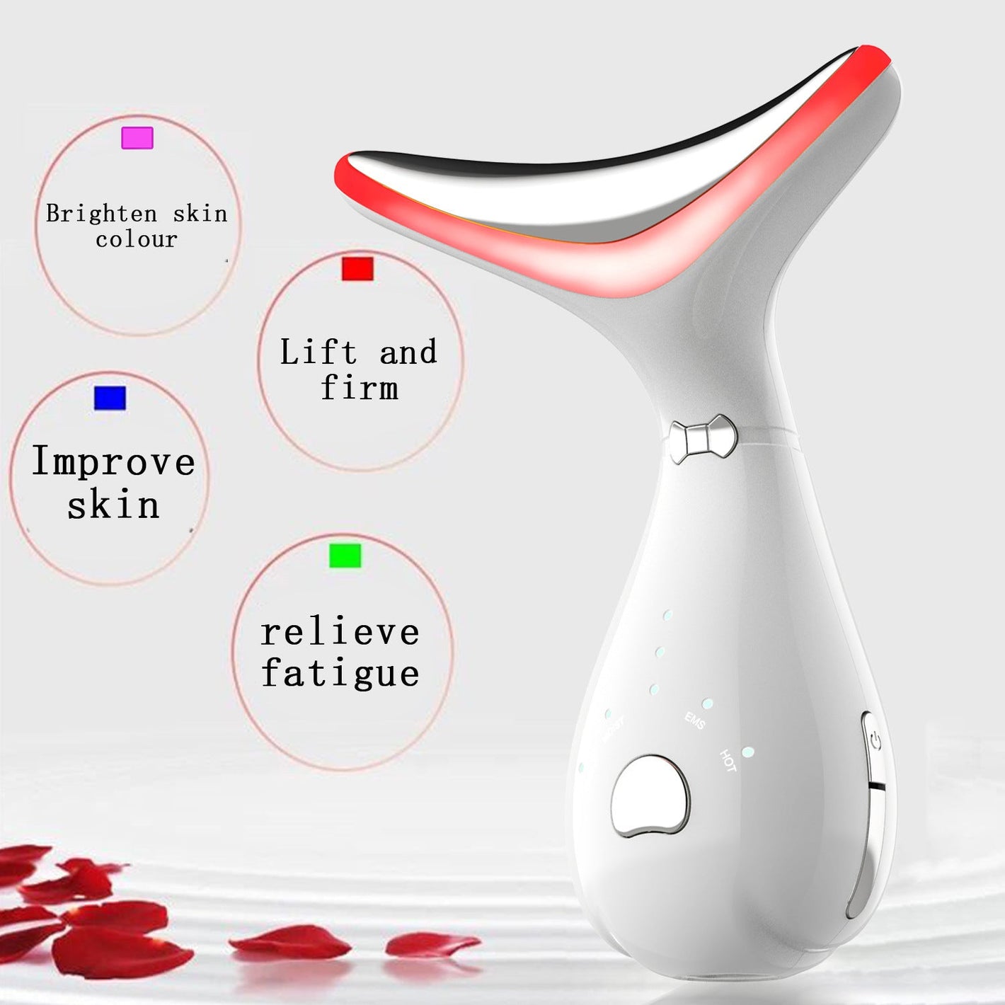 Light Neck Beauty Instrument for Wrinkle Reduction and Skin Tightening - Brighten Your Game with light neck beauty