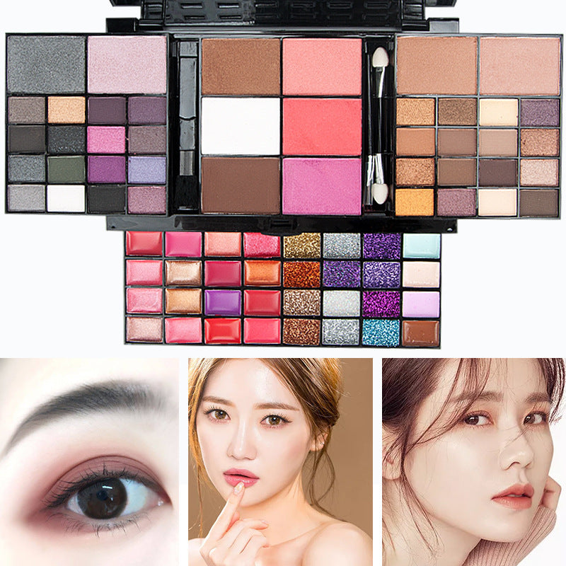 Color Makeup Set with Eyeshadow Blush Lip Gloss and Concealer for Creative Looks - Get Ready a Explosion Colors colors