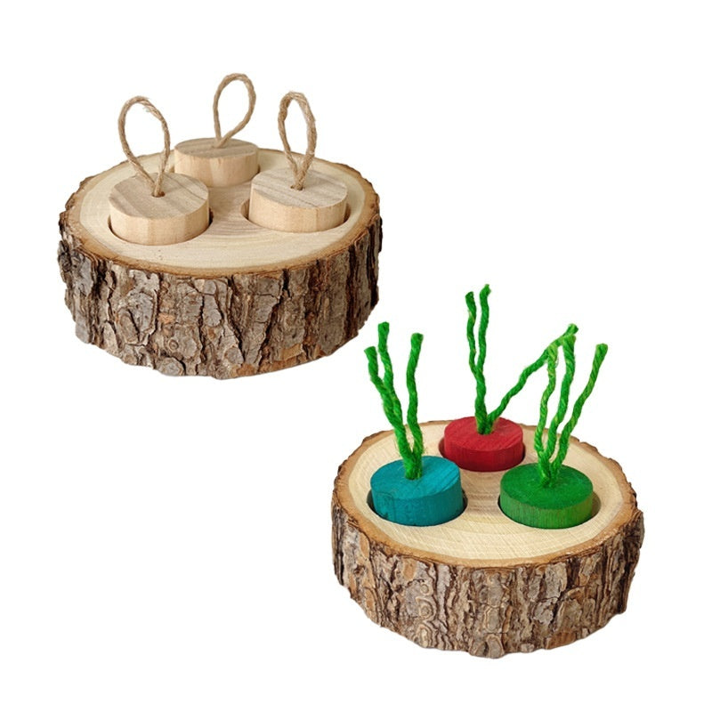 Color Wooden Lid Type Storage Bag for Pet Toys with - Teleplus color wooden lid type
