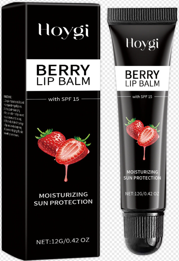 Colored Berry Lip Balm with Shea Butter and Extracts for Cracked Skin - colored berry lip balm cracked dead skin