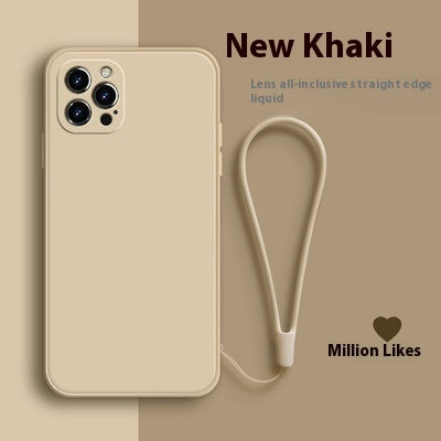 Colored Edge Liquid Silicone Phone Case for Apple Shockproof and Heat Resistance - Teleplus straight edge liquid