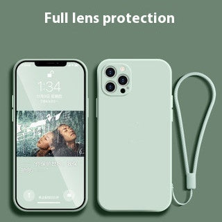 Colored Edge Liquid Silicone Phone Case for Apple Shockproof and Heat Resistance - Teleplus straight edge liquid