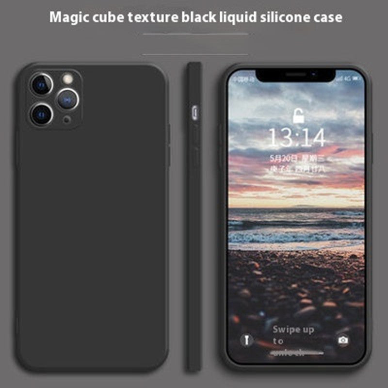 Colored Edge Liquid Silicone Phone Case for Apple Shockproof and Heat Resistance - Teleplus straight edge liquid