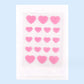 Colored Loving Heart Makeup Tools Set for Facial and Beauty Applications - Seal Your Zits with Hydrocolloid Patch