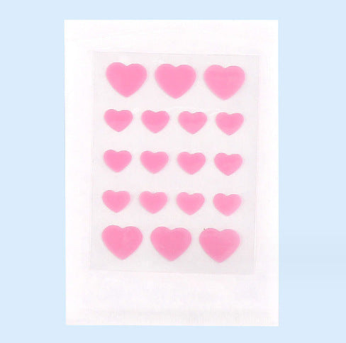 Colored Loving Heart Makeup Tools Set for Facial and Beauty Applications - Seal Your Zits with Hydrocolloid Patch