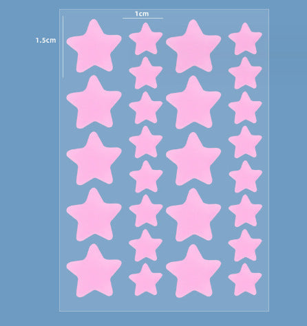 Colored Loving Heart Makeup Tools Set for Facial and Beauty Applications - Seal Your Zits with Hydrocolloid Patch