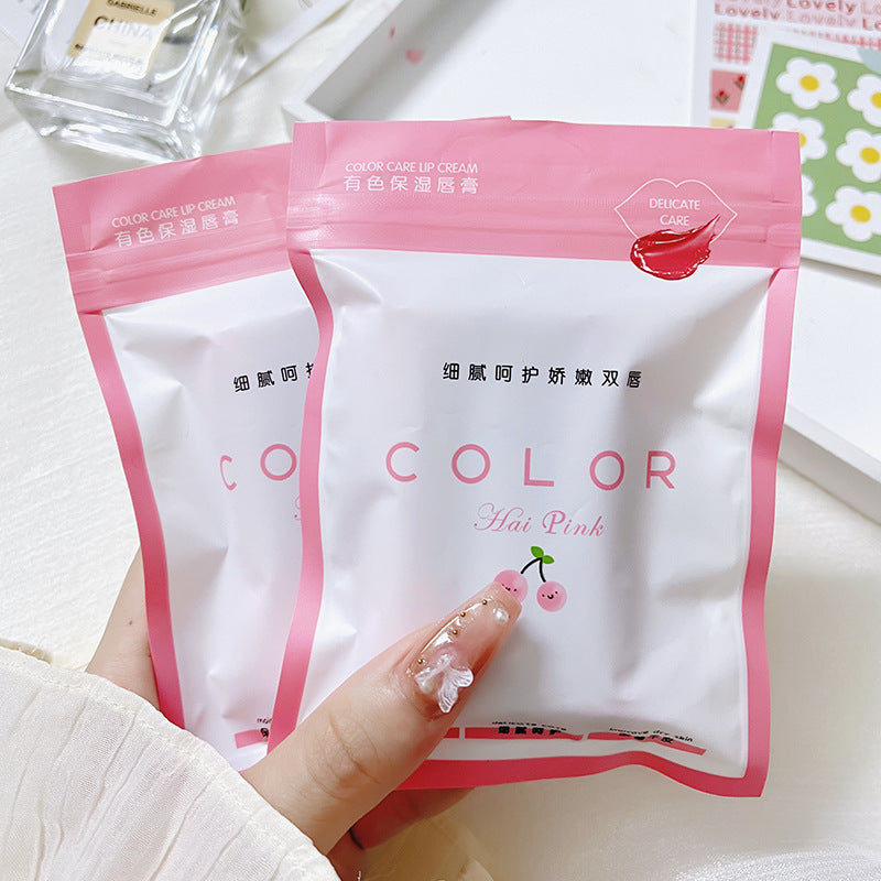 Colored Moisturizing Lip Balm with Lotus Root Camellia and Prunus Mume - Teleplus colored moisturizing lip balm lipstick