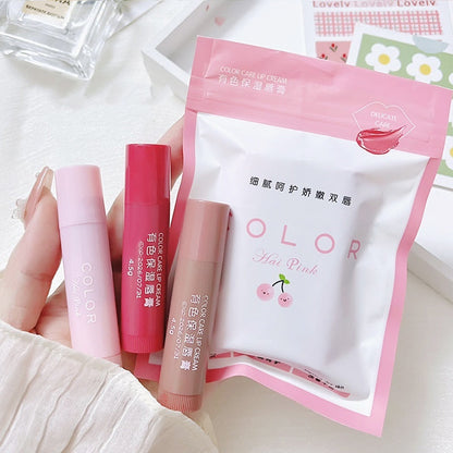 Colored Moisturizing Lip Balm with Lotus Root Camellia and Prunus Mume - Teleplus colored moisturizing lip balm lipstick