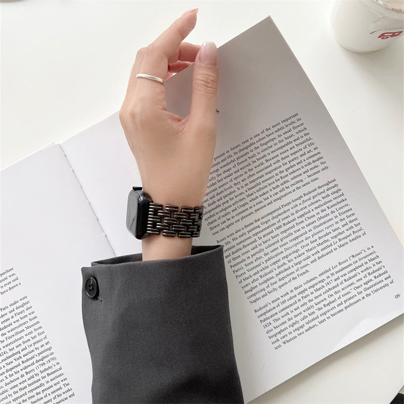 Colorfast Stainless Steel Smart Watch Strap for iWatch Non-Apple compatible - stainless steel colorfast smart watch