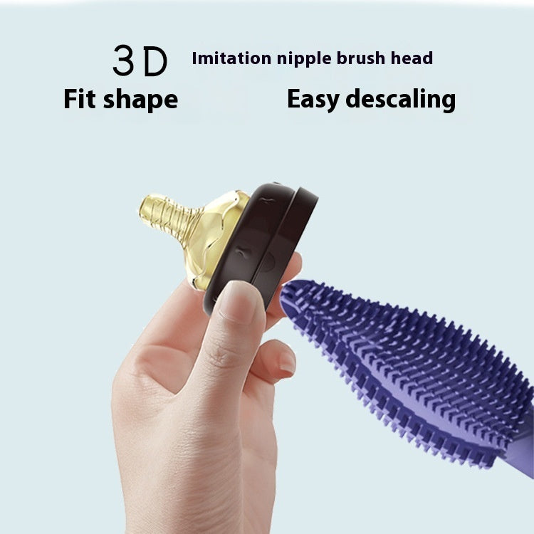 Colorful 100g Baby Bottle Brush Set with Pacifier Straw and Nipple Brushes - Fun Pack OPP Bag Adventure baby bottle