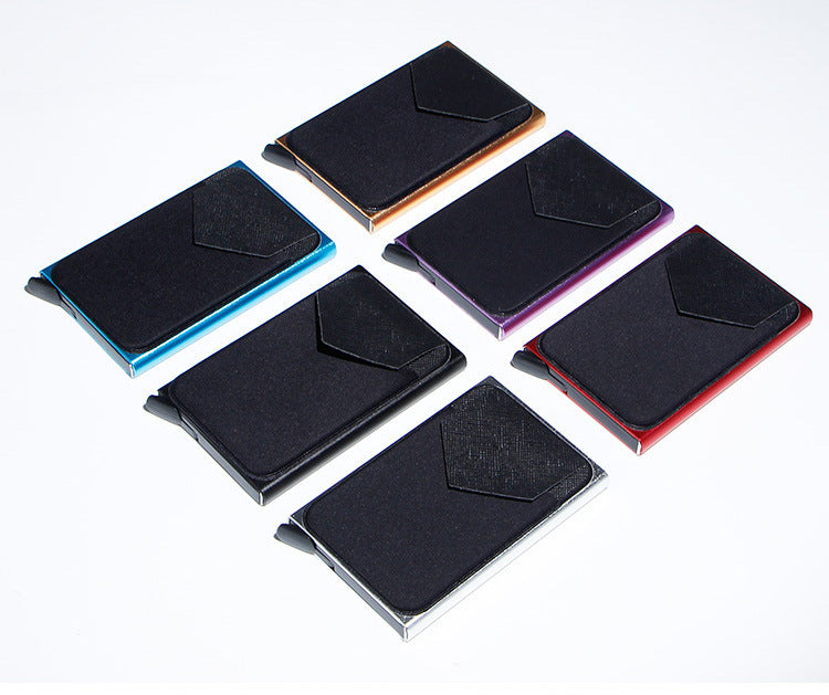 Colorful Aluminum Card Holder for Cash and Cards United States CHF - Sleek Anti-theft With Stylish Internal Structure