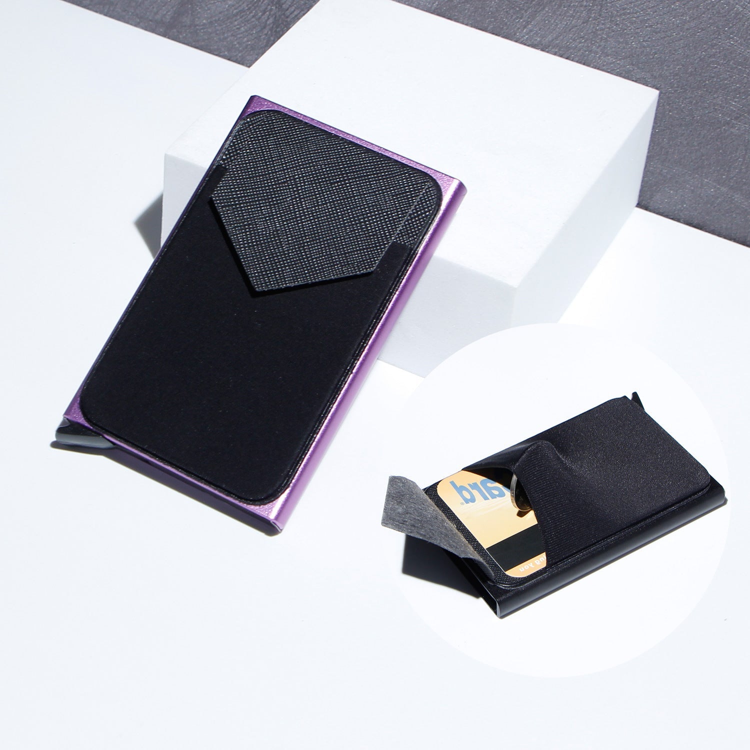 Colorful Aluminum Card Holder for Cash and Cards United States CHF - Sleek Anti-theft With Stylish Internal Structure